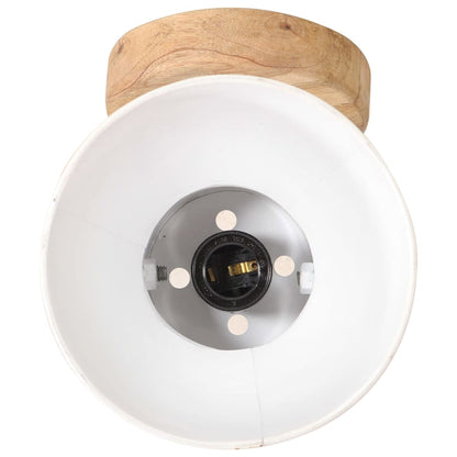 Lampade da Parete/Soffitto 2 pz Industriale Bianca 20x25 cm E27 | homemem39