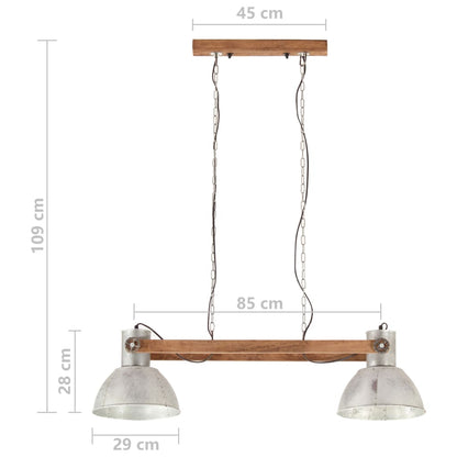 Lampada a Sospensione Industriale 25 W Argento 109 cm E27 - homemem39