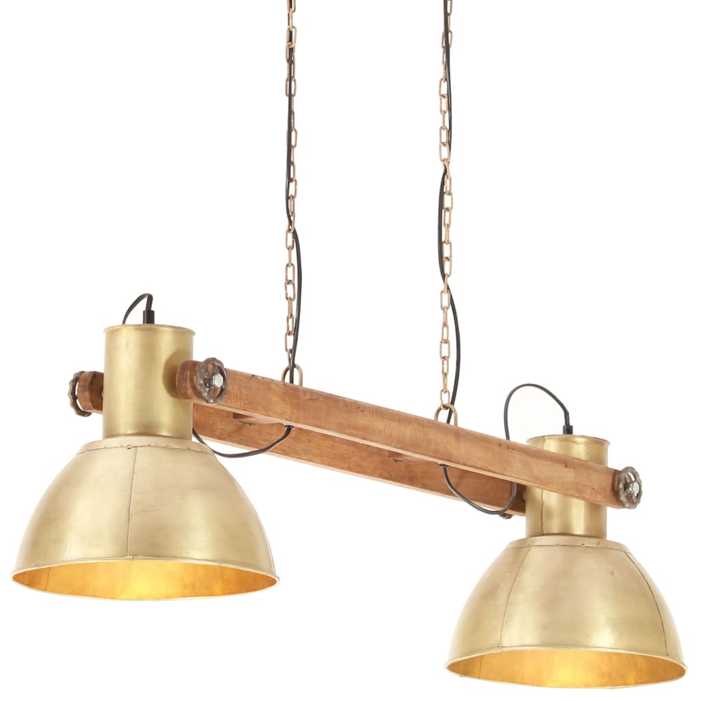 Lampada a Sospensione Industriale 25 W Ottone 109 cm E27 - homemem39