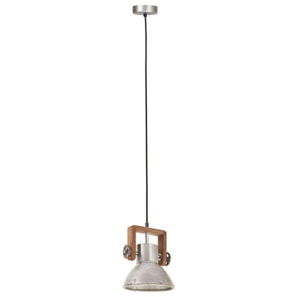 Lampada a Sospensione Industriale 25 W Argento Rotonda 19cm E27 - homemem39