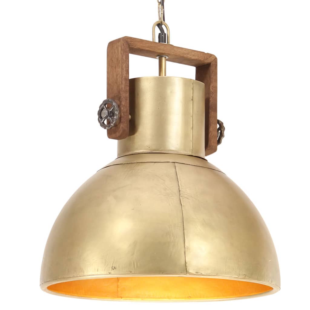 Lampada a Sospensione Industriale 25 W Ottone Rotonda 40 cm E27 - homemem39