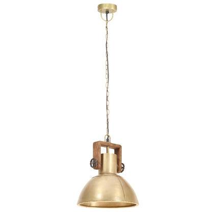 Lampada a Sospensione Industriale 25 W Ottone Rotonda 30 cm E27 - homemem39