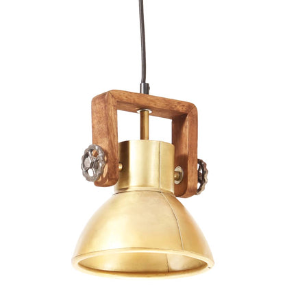 Lampada a Sospensione Industriale 25 W Ottone Rotonda 19 cm E27 | homemem39