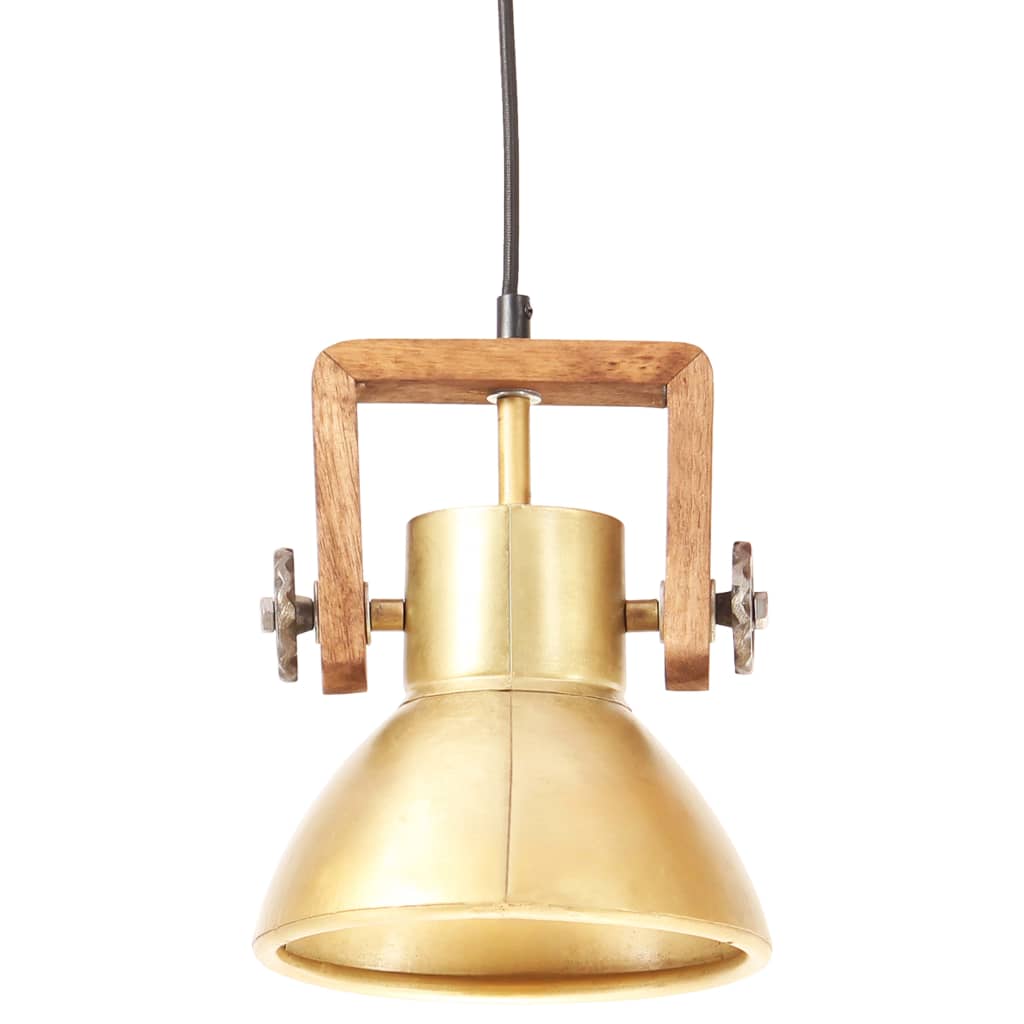 Lampada a Sospensione Industriale 25 W Ottone Rotonda 19 cm E27 | homemem39
