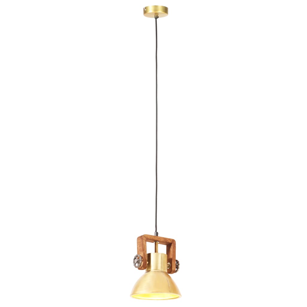 Lampada a Sospensione Industriale 25 W Ottone Rotonda 19 cm E27 | homemem39