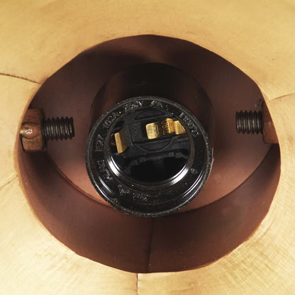 Lampada a Sospensione Industriale 25 W Ottone Rotonda 19 cm E27 | homemem39