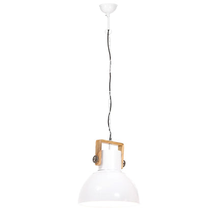 Lampada a Sospensione Industriale 25 W Bianca Rotonda 40 cm E27