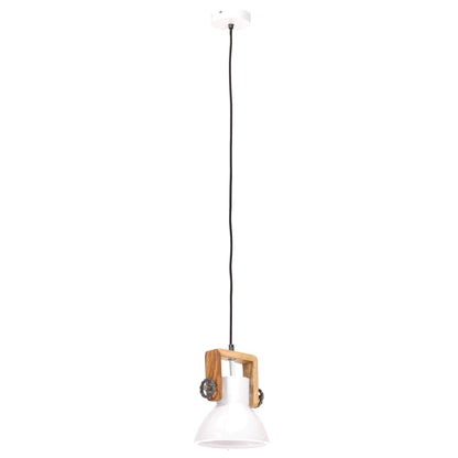 Lampada a Sospensione Industriale 25 W Bianca Rotonda 19 cm E27 | homemem39