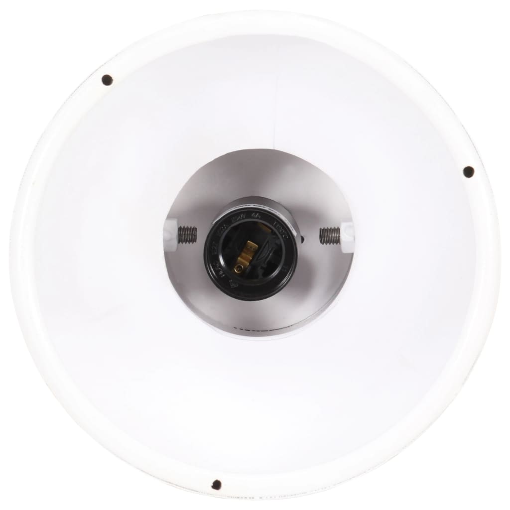 Lampada a Sospensione Industriale 25 W Bianca Rotonda 19 cm E27 | homemem39