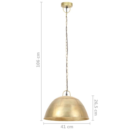 Lampada Industriale Vintage 25 W Ottone Rotonda 41 cm E27