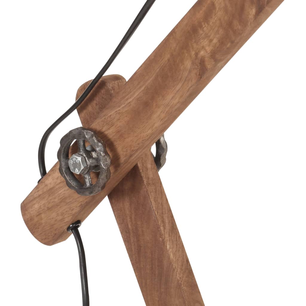 Lampada da Scrivania Industriale Argento Rotonda 58x18x90cm E27 | homemem39