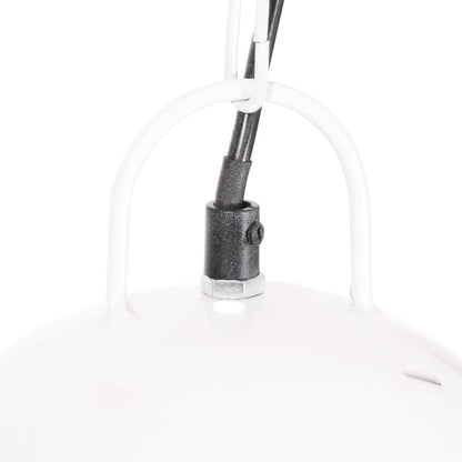 Lampada a Sospensione Industriale 25 W Bianca Rotonda 42 cm E27