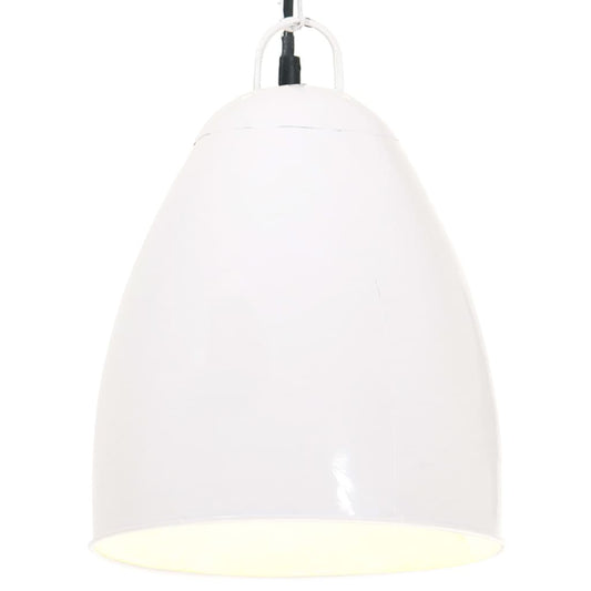 Lampada a Sospensione Industriale 25 W Bianca Rotonda 32 cm E27 - homemem39