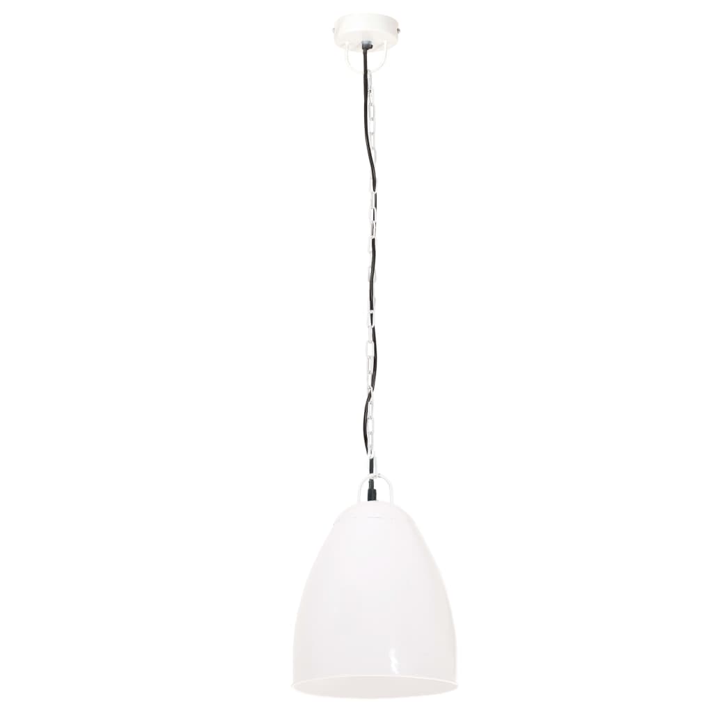 Lampada a Sospensione Industriale 25 W Bianca Rotonda 32 cm E27 - homemem39