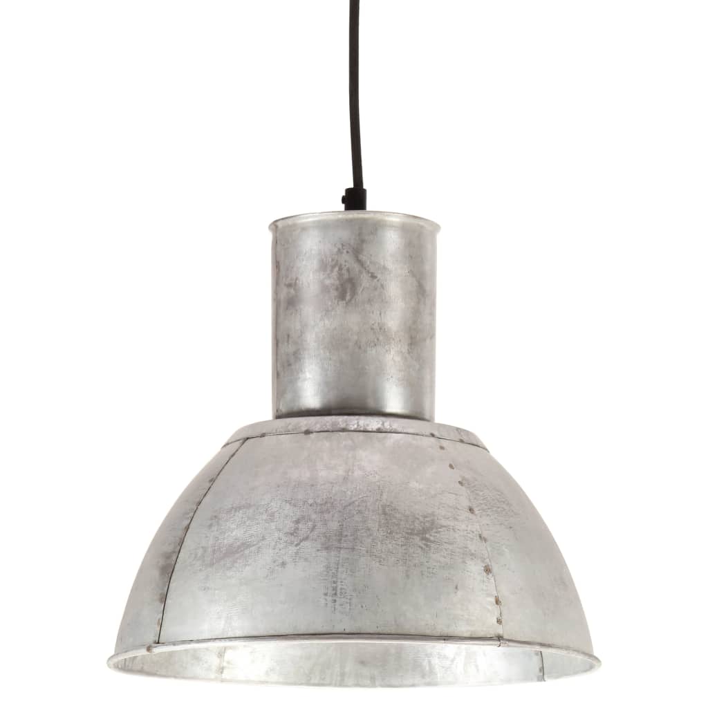 Lampada a Sospensione 25 W Argento Rotonda 28,5 cm E27 | homemem39