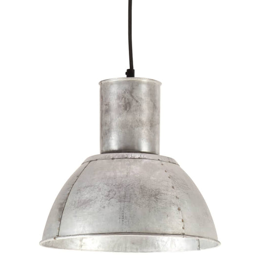 Lampada a Sospensione 25 W Argento Rotonda 28,5 cm E27 | homemem39