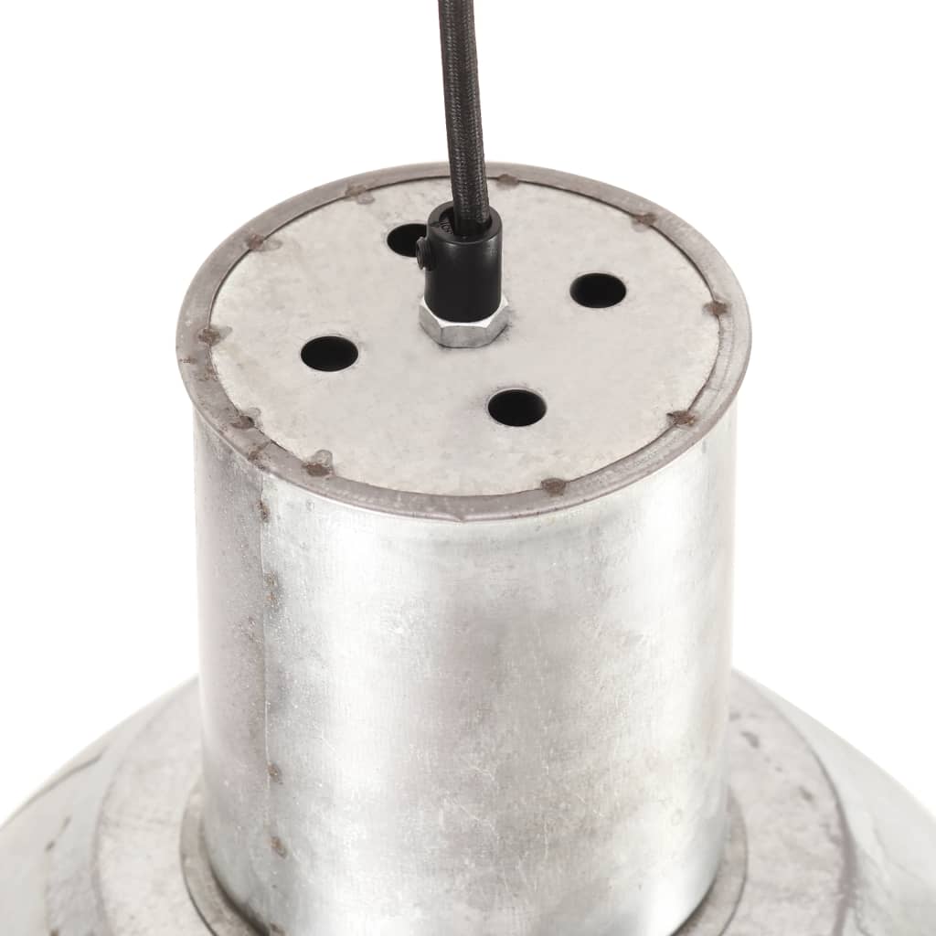 Lampada a Sospensione 25 W Argento Rotonda 28,5 cm E27 | homemem39