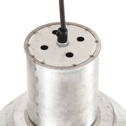 Lampada a Sospensione 25 W Argento Rotonda 28,5 cm E27 | homemem39