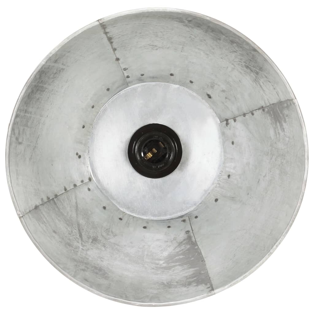 Lampada a Sospensione 25 W Argento Rotonda 28,5 cm E27 | homemem39