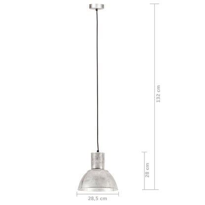 Lampada a Sospensione 25 W Argento Rotonda 28,5 cm E27 | homemem39
