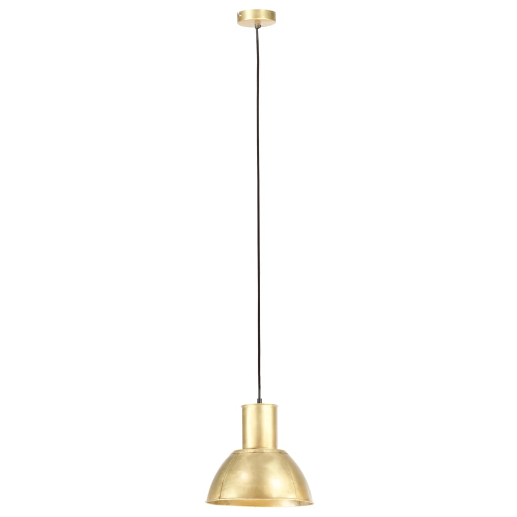 Lampada a Sospensione 25 W Ottone Rotonda 28,5 cm E27 - homemem39