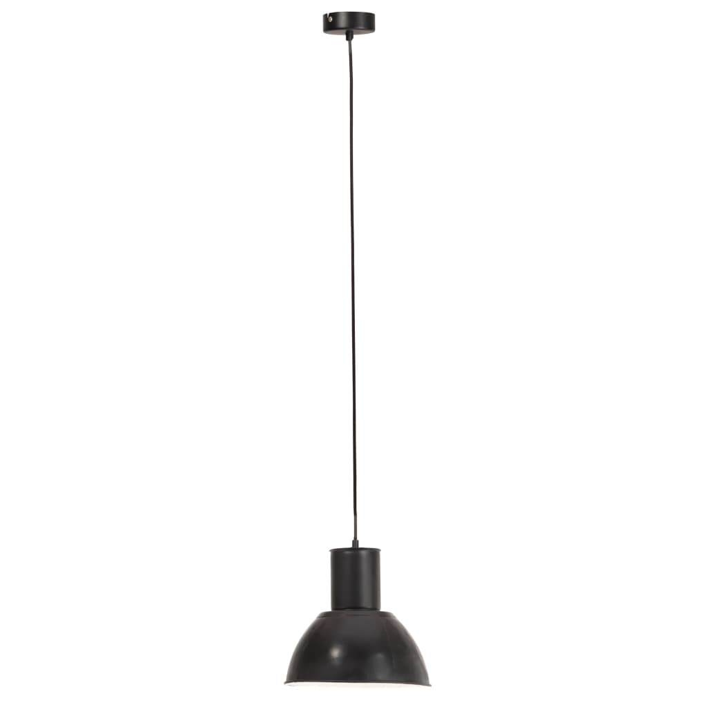 Lampada a Sospensione 25 W Nera Rotonda 28,5 cm E27 - homemem39