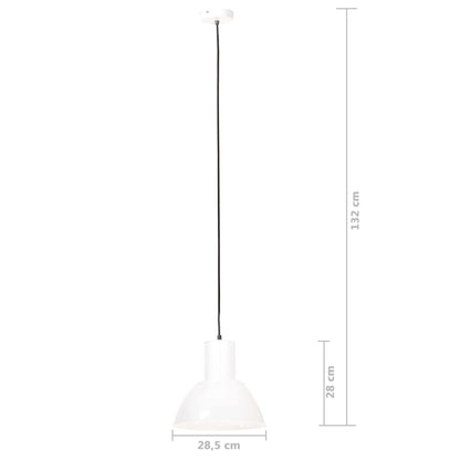 Lampada a Sospensione 25 W Bianca Rotonda 28,5 cm E27
