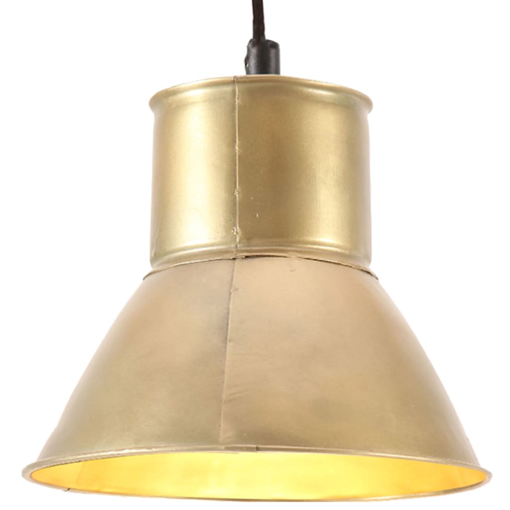 Lampada a Sospensione 25 W Ottone Rotonda 17 cm E27 - homemem39