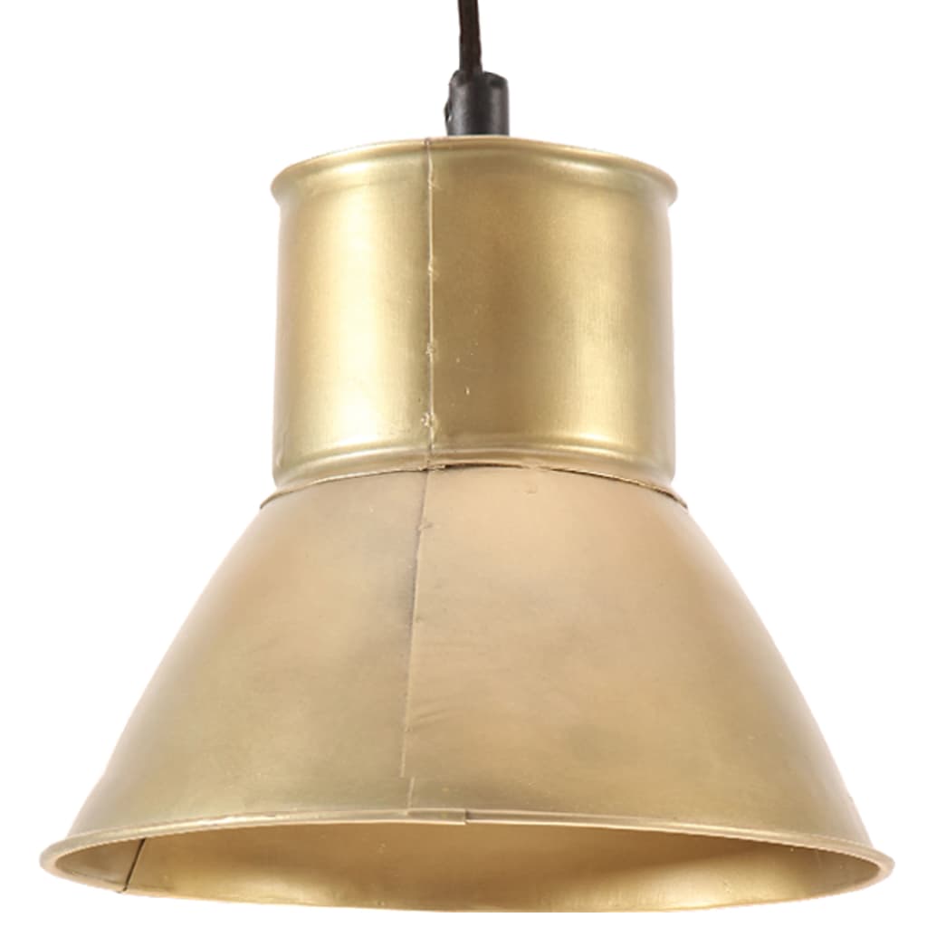 Lampada a Sospensione 25 W Ottone Rotonda 17 cm E27 - homemem39