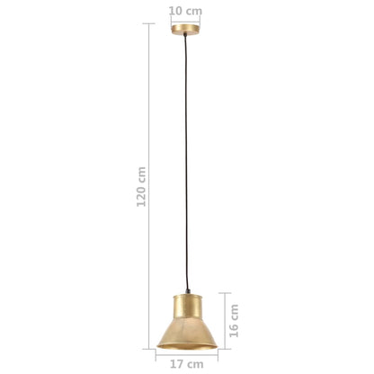 Lampada a Sospensione 25 W Ottone Rotonda 17 cm E27 - homemem39