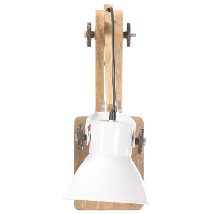 Lampada da Parete Stile Industriale Bianca Rotonda E27 | homemem39