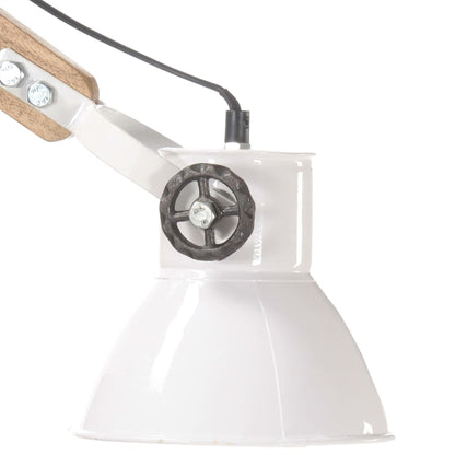 Lampada da Parete Stile Industriale Bianca Rotonda E27 | homemem39