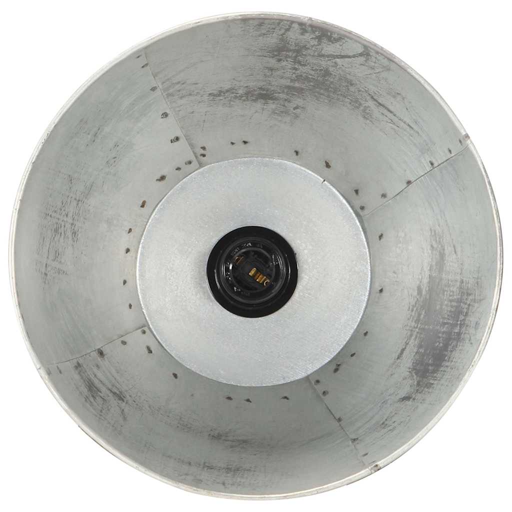 Lampade da Pavimento 3 pz Argento E27 in Massello di Mango