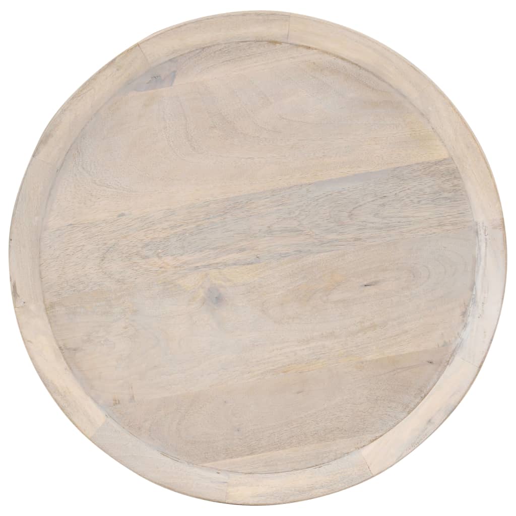 Tavolino di Servizio Ø60x75 cm in Legno Massello di Mango | homemem39