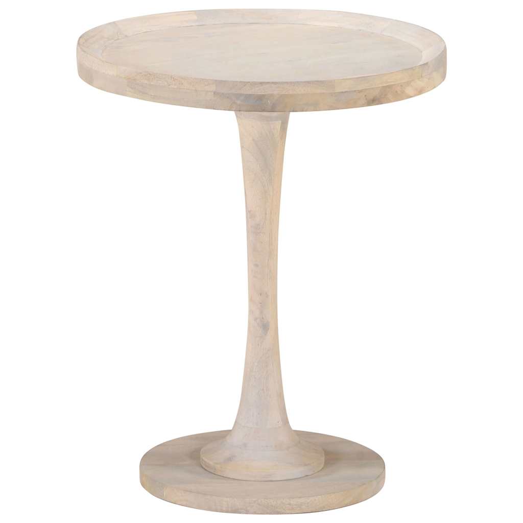 Tavolino di Servizio Ø60x75 cm in Legno Massello di Mango