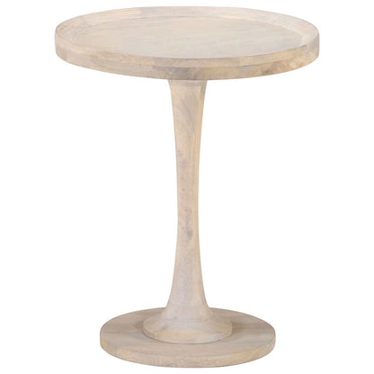Tavolino di Servizio Ø60x75 cm in Legno Massello di Mango