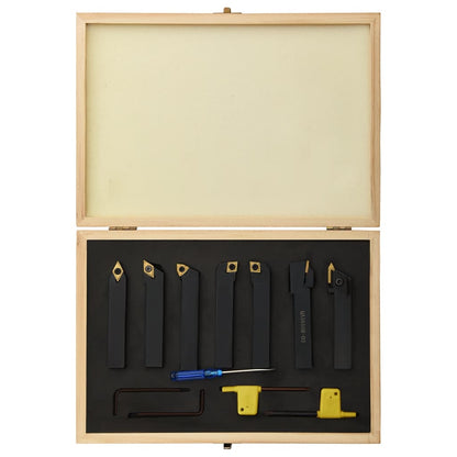 Set di Utensili Indicizzabili per Tornitura 12 pz 16x16mm 100mm - homemem39