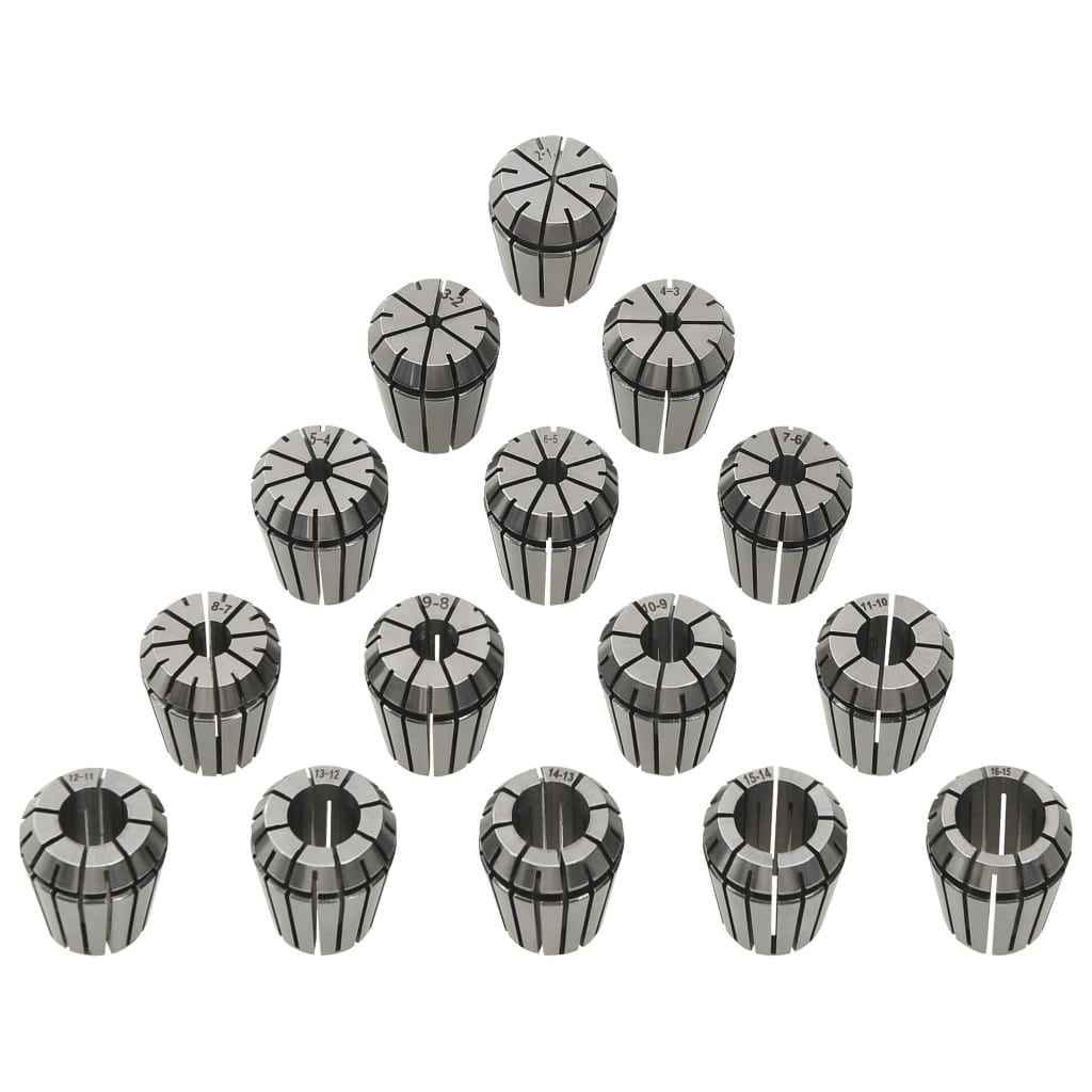 Pinze per Colletti ER25 Set Utensili per Tornitura 15 pz - homemem39