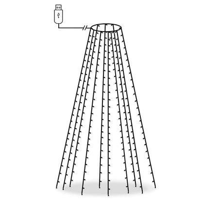 Christmas Tree Light Network with 250 LEDs 250 cm