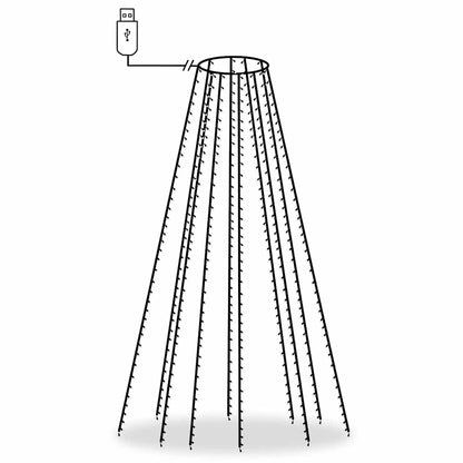 Rete di Luci per Albero di Natale con 400 LED 400 cm - homemem39