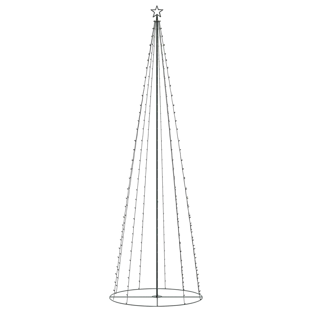 Albero di Natale a Cono con 330 LED Bianco Caldo 100x300 cm