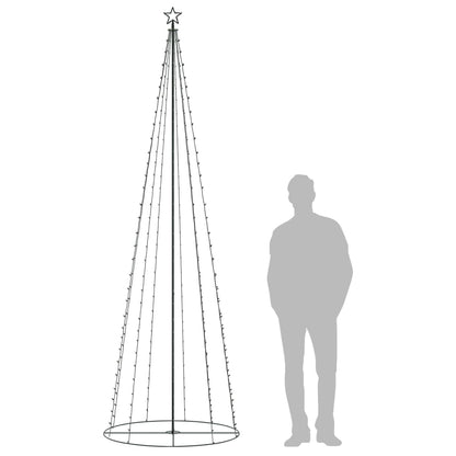 Albero di Natale a Cono con 330 LED Bianco Caldo 100x300 cm