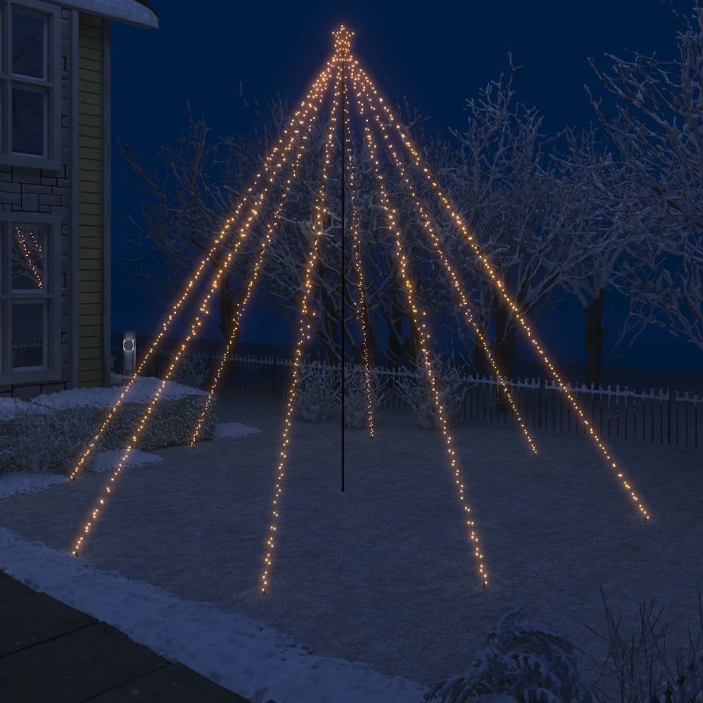 Albero di Natale a Cascata Luci LED Interni Esterni 800 LED 5 m - homemem39