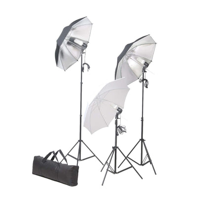 Kit per Studio Fotografico con Set di Luci e Fondale - homemem39