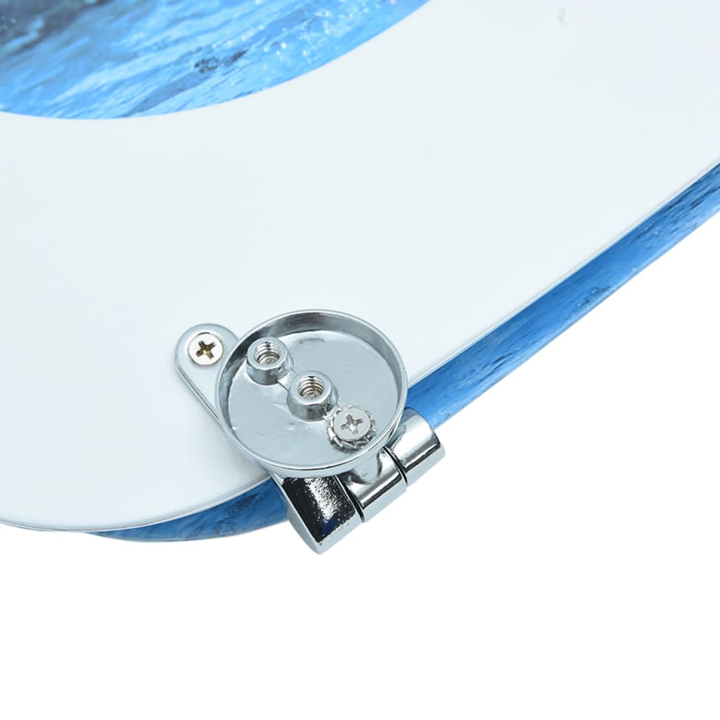 Tavoletta WC con Coperchio MDF Design Pinguino