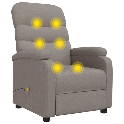 Poltrona Massaggiante Tortora in Tessuto - homemem39