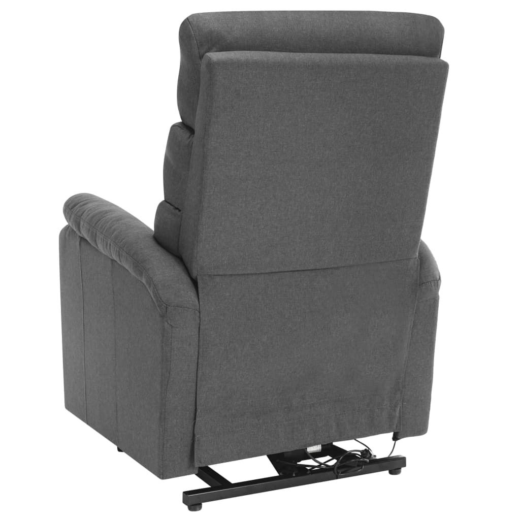 Poltrona Alzapersona Massaggiante Grigio Chiaro Tessuto | homemem39