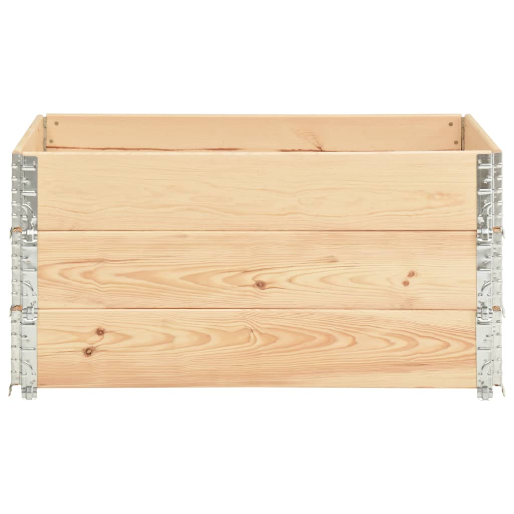 Fioriere Rialzate 3 pz 80x120 cm in Legno Massello di Pino | homemem39