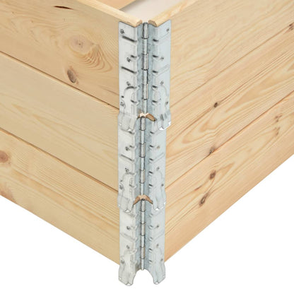 Fioriere Rialzate 3 pz 80x120 cm in Legno Massello di Pino | homemem39