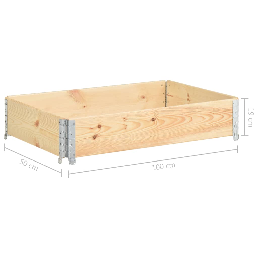 Fioriera Rialzata 50x100 cm in Legno Massello di Pino | homemem39
